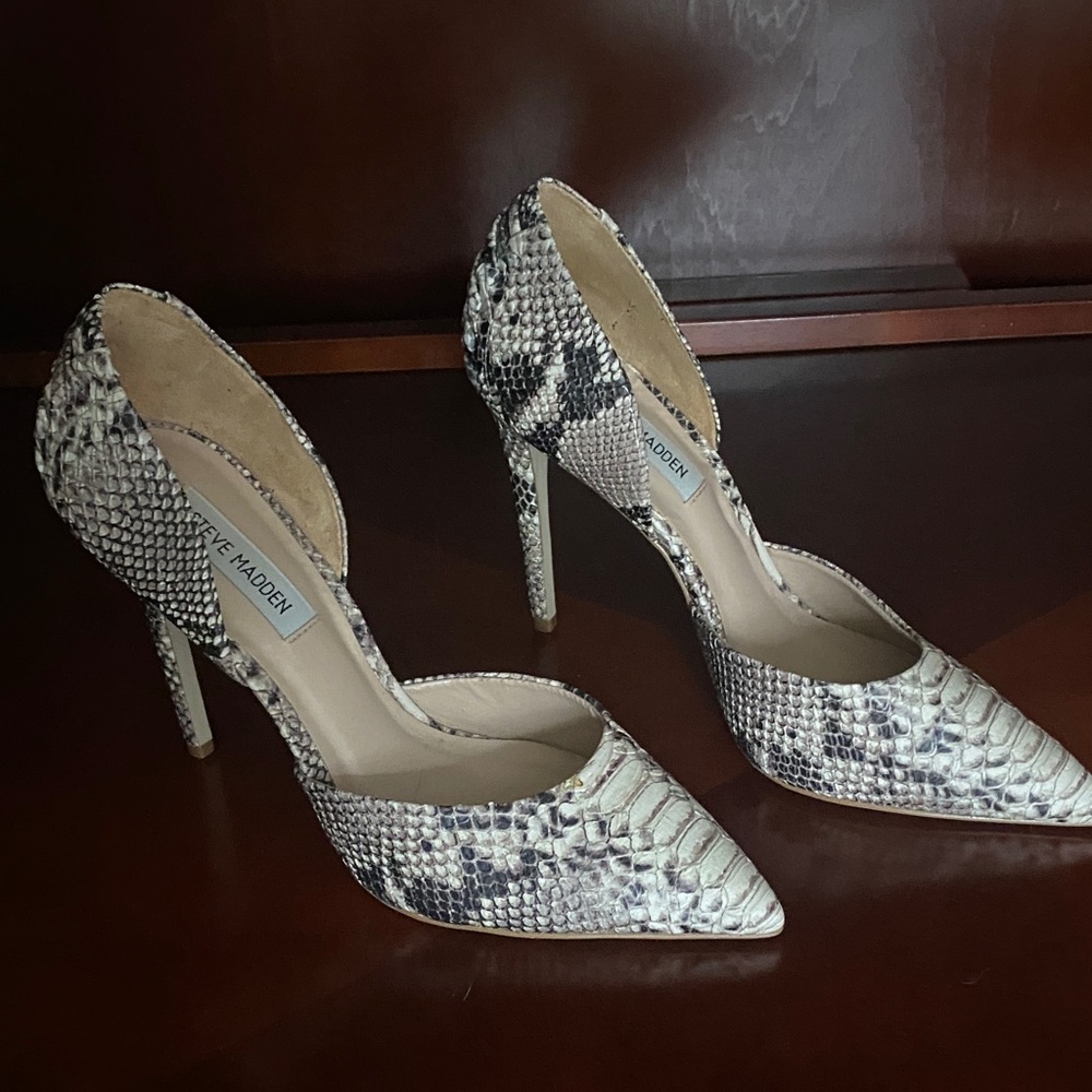 Steve Madden Snakeskin Patterned Heels